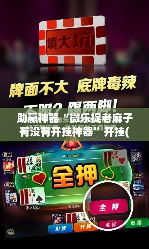 助赢神器“微乐捉老麻子有没有开挂神器	”开挂(透视)最新辅助详细