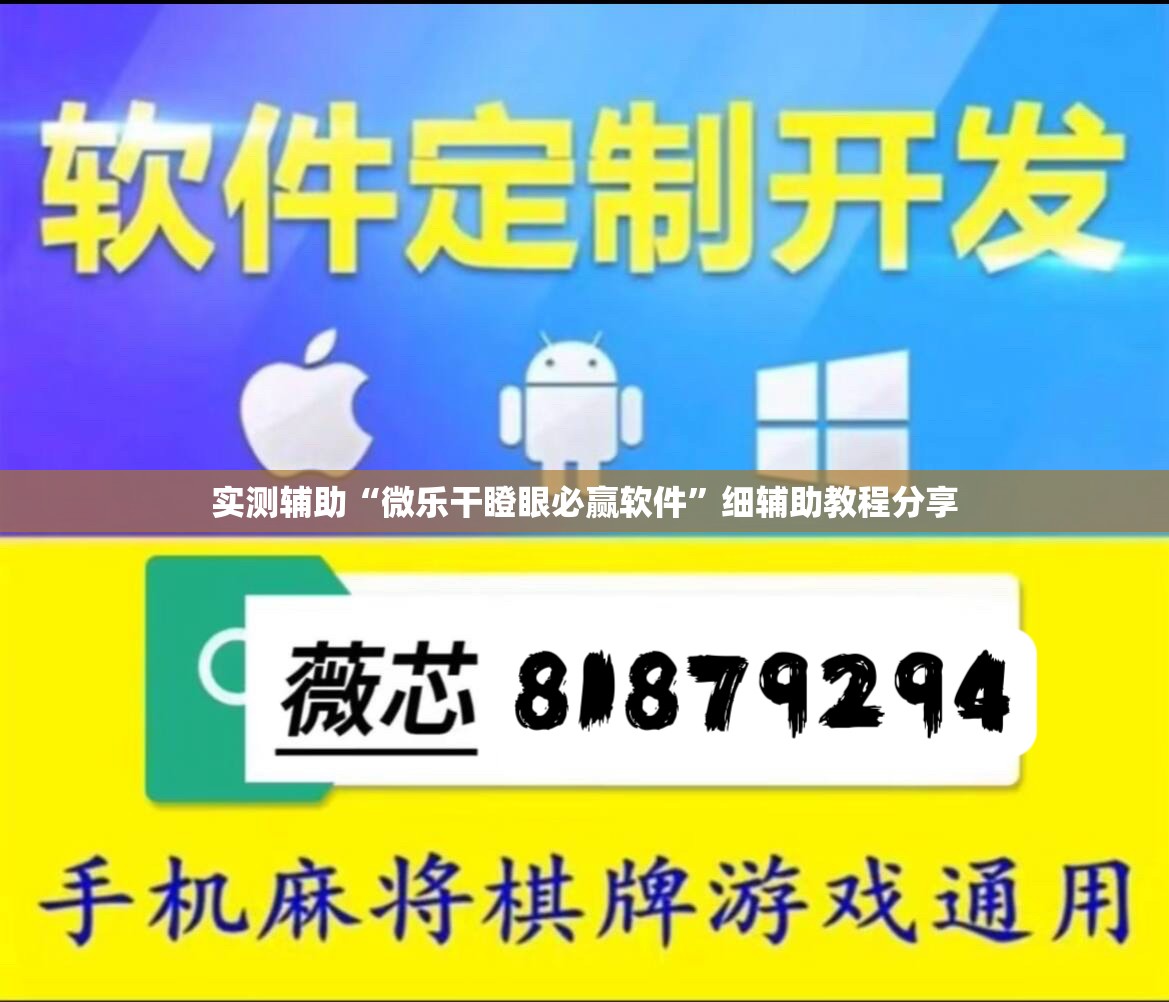 实测辅助“微乐干瞪眼必赢软件”细辅助教程分享