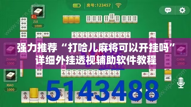 强力推荐“打哈儿麻将可以开挂吗”详细外挂透视辅助软件教程