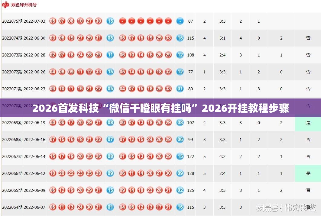 2026首发科技“微信干瞪眼有挂吗”2026开挂教程步骤