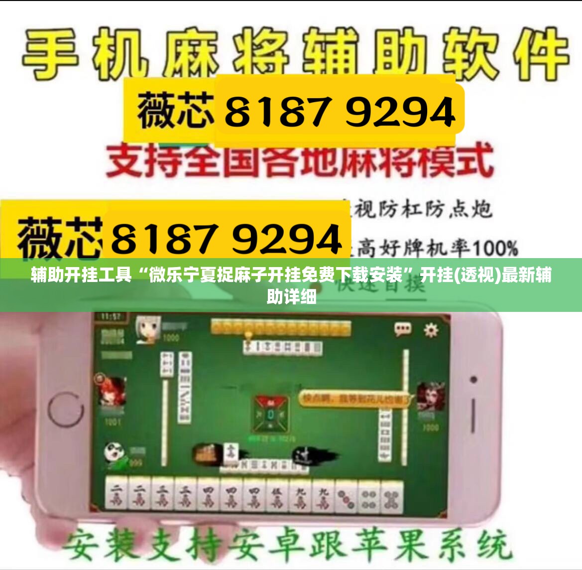 辅助开挂工具“微乐宁夏捉麻子开挂免费下载安装”开挂(透视)最新辅助详细