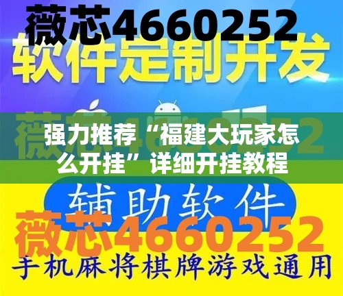 强力推荐“福建大玩家怎么开挂”详细开挂教程