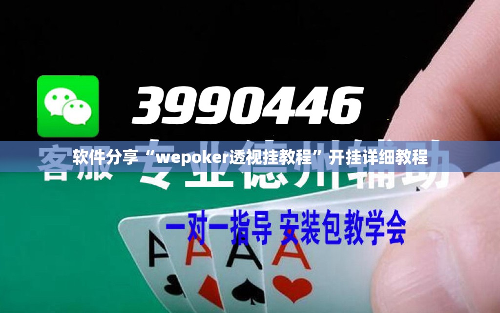 软件分享“wepoker透视挂教程”开挂详细教程