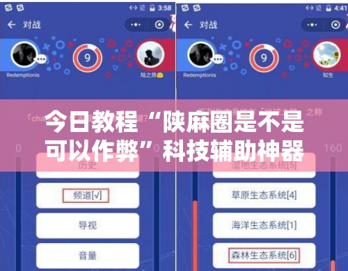今日教程“陕麻圈是不是可以作弊”科技辅助神器手机版