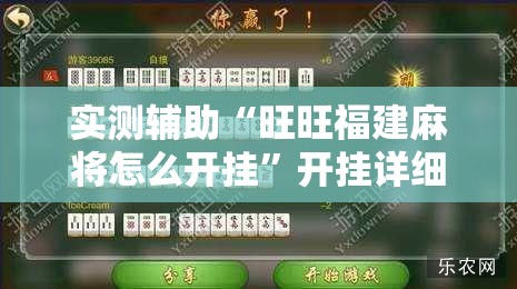 实测辅助“旺旺福建麻将怎么开挂”开挂详细教程