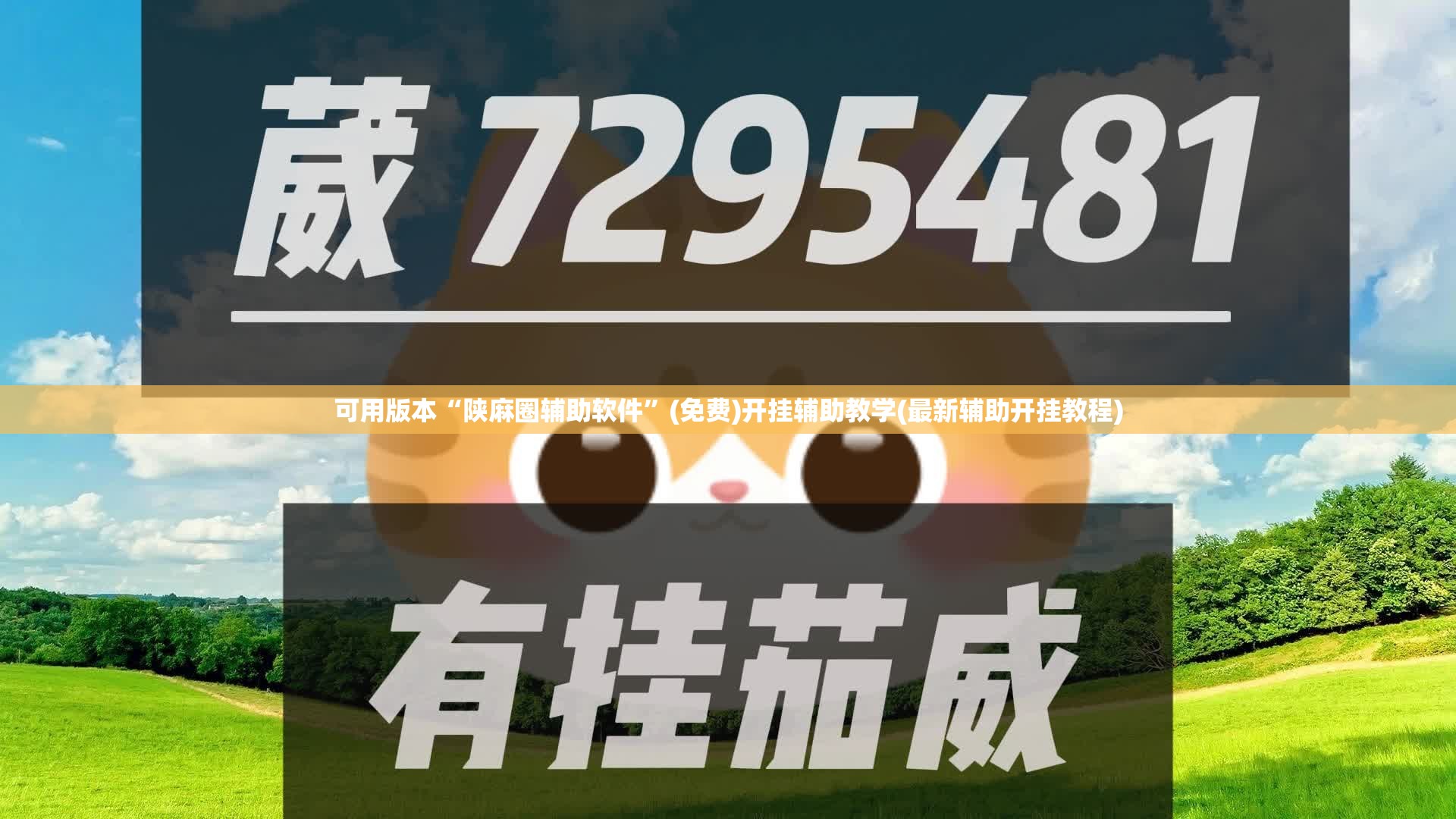 可用版本“陕麻圈辅助软件	”(免费)开挂辅助教学(最新辅助开挂教程)