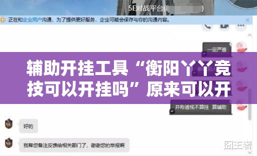 辅助开挂工具“衡阳丫丫竞技可以开挂吗”原来可以开挂