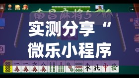 实测分享“微乐小程序麻将万能开挂器通用版”开挂(透视)最新辅助详细