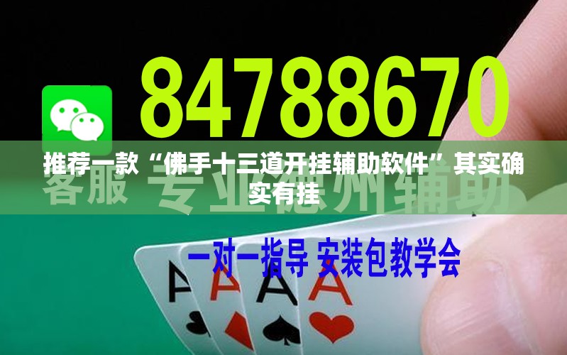 推荐一款“佛手十三道开挂辅助软件”其实确实有挂