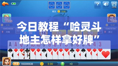 今日教程“哈灵斗地主怎样拿好牌”开挂详细教程