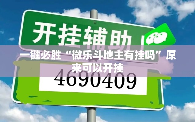 一键必胜“微乐斗地主有挂吗	”原来可以开挂