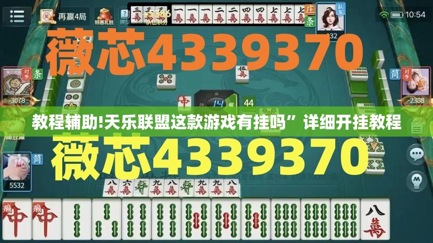 教程辅助!天乐联盟这款游戏有挂吗”详细开挂教程