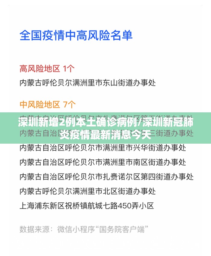 深圳新增2例本土确诊病例/深圳新冠肺炎疫情最新消息今天