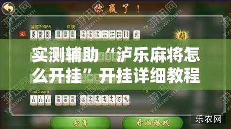 实测辅助“泸乐麻将怎么开挂”开挂详细教程
