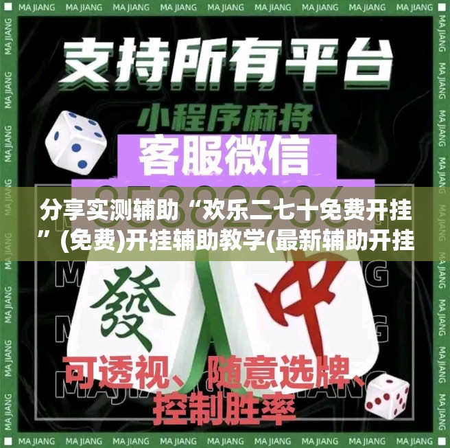 分享实测辅助“欢乐二七十免费开挂	”(免费)开挂辅助教学(最新辅助开挂教程)