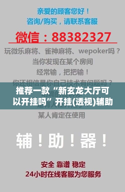 推荐一款“新玄龙大厅可以开挂吗”开挂(透视)辅助神器