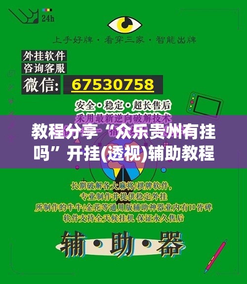 教程分享“众乐贵州有挂吗”开挂(透视)辅助教程
