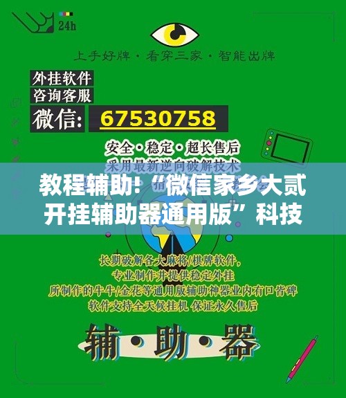 教程辅助!“微信家乡大贰开挂辅助器通用版”科技辅助神器手机版