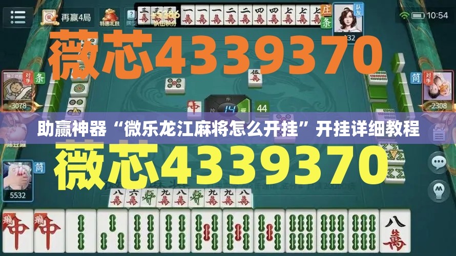 助赢神器“微乐龙江麻将怎么开挂”开挂详细教程