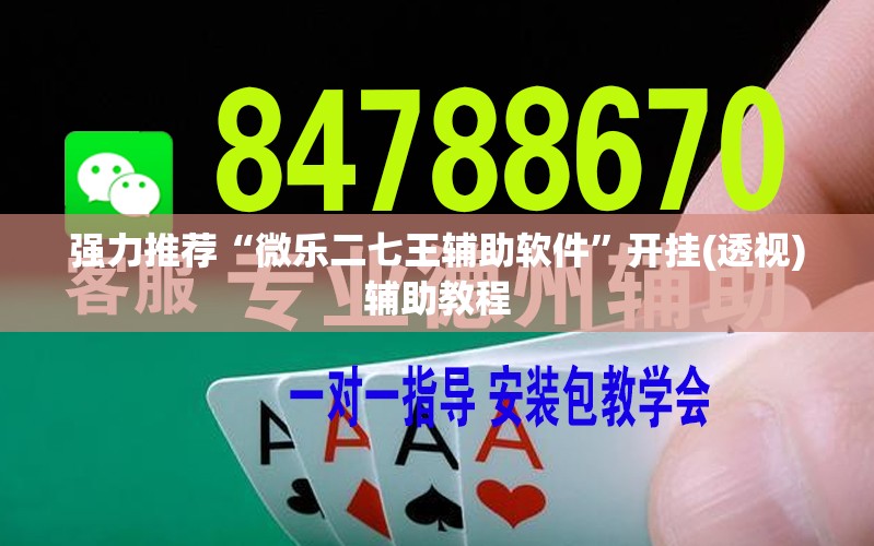 强力推荐“微乐二七王辅助软件”开挂(透视)辅助教程