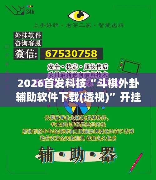 2026首发科技“斗棋外卦辅助软件下载(透视)”开挂辅助脚本+详细开挂安装教程