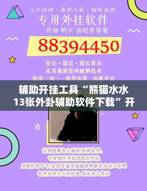 辅助开挂工具“熊猫水水13张外卦辅助软件下载”开挂辅助脚本+详细开挂安装教程