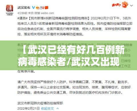 【武汉已经有好几百例新病毒感染者/武汉又出现新冠病例了吗】 【武汉已经有好几百例新病毒感染者/武汉又出现新冠病例了吗】