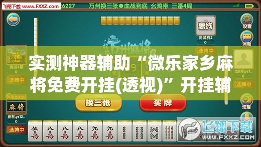实测神器辅助“微乐家乡麻将免费开挂(透视)”开挂辅助脚本+详细开挂安装教程