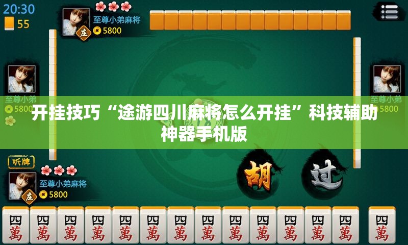开挂技巧“途游四川麻将怎么开挂”科技辅助神器手机版