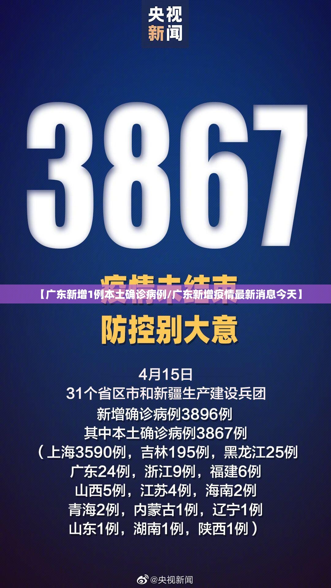 【广东新增1例本土确诊病例/广东新增疫情最新消息今天】 【广东新增1例本土确诊病例/广东新增疫情最新消息今天】