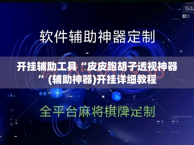 开挂辅助工具“皮皮跑胡子透视神器”(辅助神器)开挂详细教程
