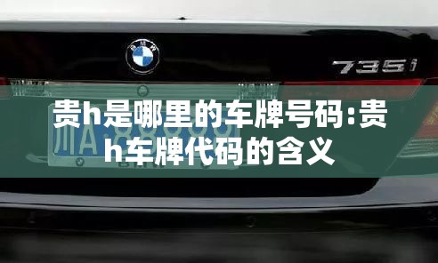 贵h是哪里的车牌号码:贵h车牌代码的含义 贵h是哪里的车牌号码:贵h车牌代码的含义