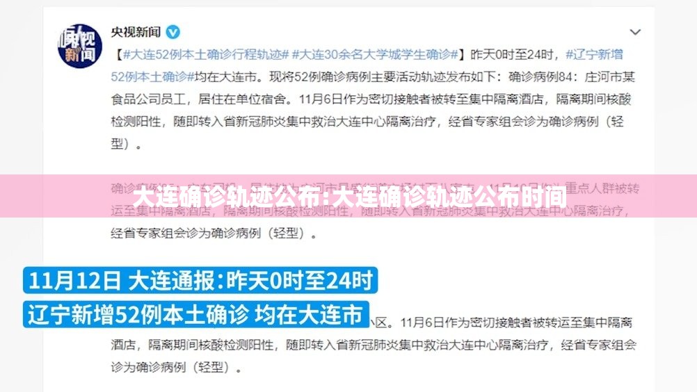 大连确诊轨迹公布:大连确诊轨迹公布时间 大连确诊轨迹公布:大连确诊轨迹公布时间