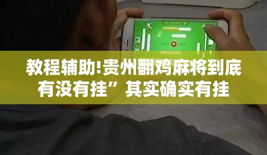 教程辅助!贵州翻鸡麻将到底有没有挂	”其实确实有挂