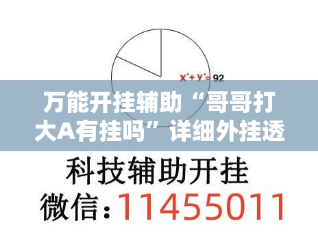 万能开挂辅助“哥哥打大A有挂吗”详细外挂透视辅助软件教程