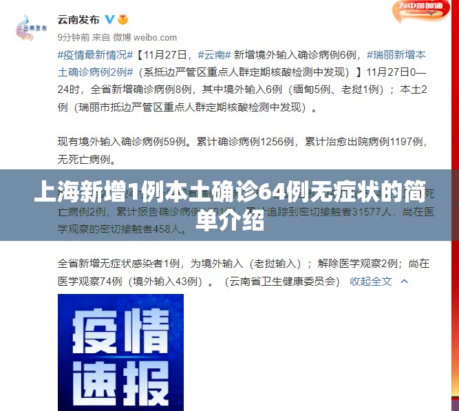 上海新增1例本土确诊64例无症状的简单介绍 上海新增1例本土确诊64例无症状的简单介绍