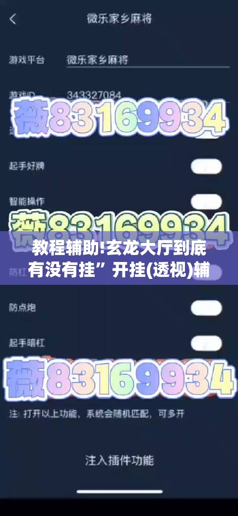 教程辅助!玄龙大厅到底有没有挂	”开挂(透视)辅助神器