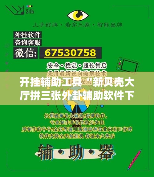 开挂辅助工具“新贝壳大厅拼三张外卦辅助软件下载(透视)”开挂辅助脚本+详细开挂安装教程