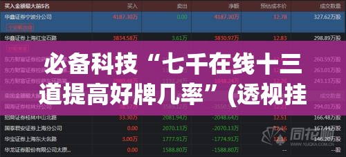 必备科技“七千在线十三道提高好牌几率	”(透视挂)辅助下载教程