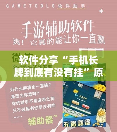软件分享“手机长牌到底有没有挂”原来可以开挂