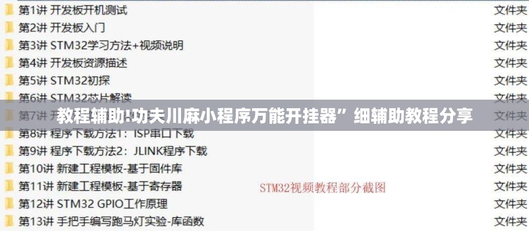 教程辅助!功夫川麻小程序万能开挂器”细辅助教程分享