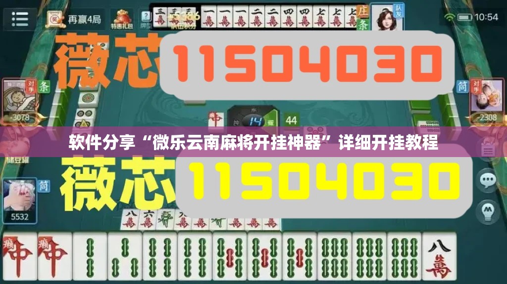 软件分享“微乐云南麻将开挂神器	”详细开挂教程