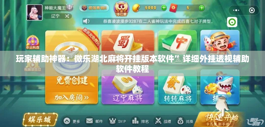 玩家辅助神器：微乐湖北麻将开挂版本软件	”详细外挂透视辅助软件教程