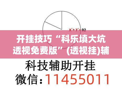 开挂技巧“科乐填大坑透视免费版”(透视挂)辅助下载教程