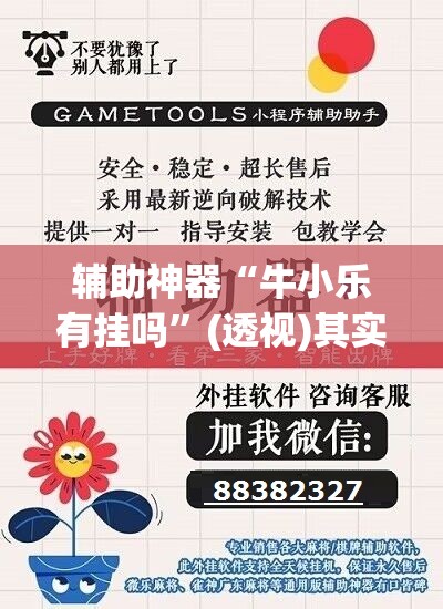 辅助神器“牛小乐有挂吗”(透视)其实确实有挂
