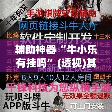 辅助神器“牛小乐有挂吗”(透视)其实确实有挂