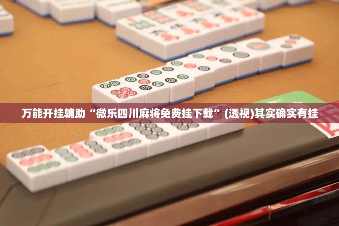 万能开挂辅助“微乐四川麻将免费挂下载	”(透视)其实确实有挂