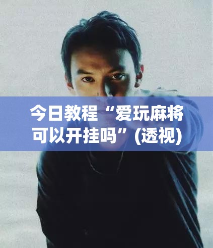 今日教程“爱玩麻将可以开挂吗	”(透视)其实确实有挂