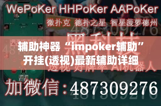 辅助神器“impoker辅助”开挂(透视)最新辅助详细