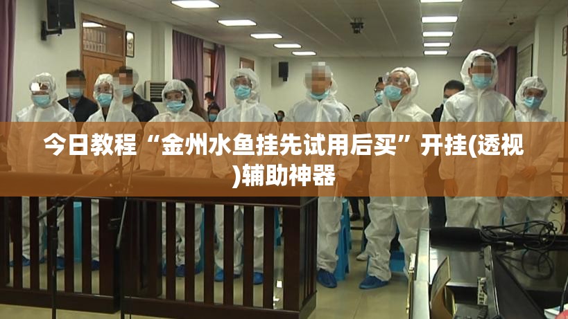 今日教程“金州水鱼挂先试用后买”开挂(透视)辅助神器